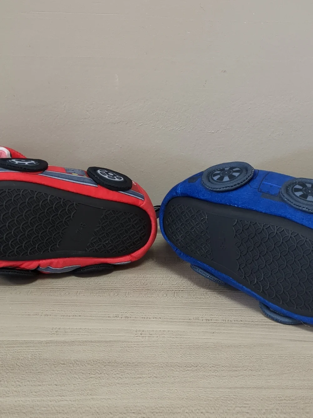 PAW Patrol Plush Slippers - Red & Blue Character Booties